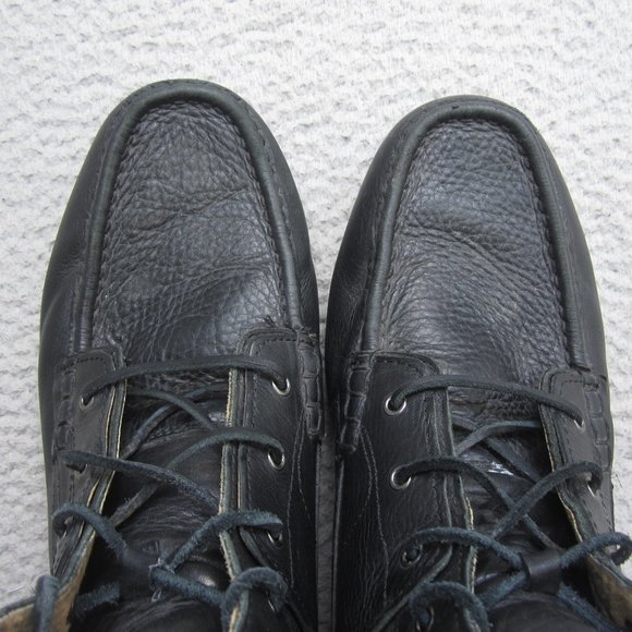 Vintage Polo Ralph Lauren Boots Mens Size 15 Black Ranger Tumbled Leather Lace main image 15